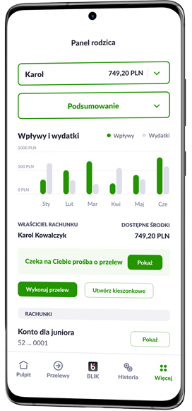 ekran smartfona z aplikacją bs2